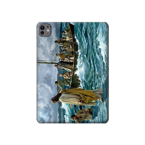 S1722 Jésus marcher sur la mer Etui Coque Housse pour iPad Pro 11 (2024,2025)