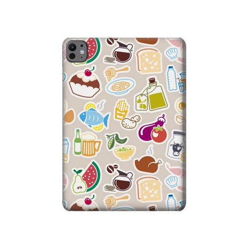 S2321 Aliments et boissons sans soudure Etui Coque Housse pour iPad Pro 11 (2024,2025)