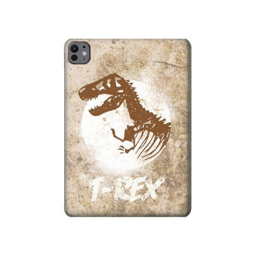 S2372 T-Rex Jurassic Fossile Etui Coque Housse pour iPad Pro 11 (2024,2025)