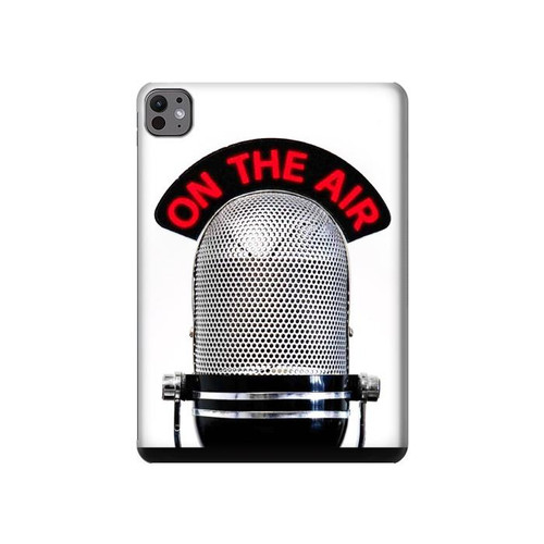 S2381 Radio Micro millésimé Sur les ondes Etui Coque Housse pour iPad Pro 11 (2024,2025)