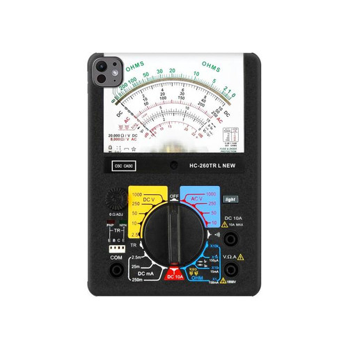 S2660 Multimètre analogique imprimé graphique Etui Coque Housse pour iPad Pro 11 (2024,2025)