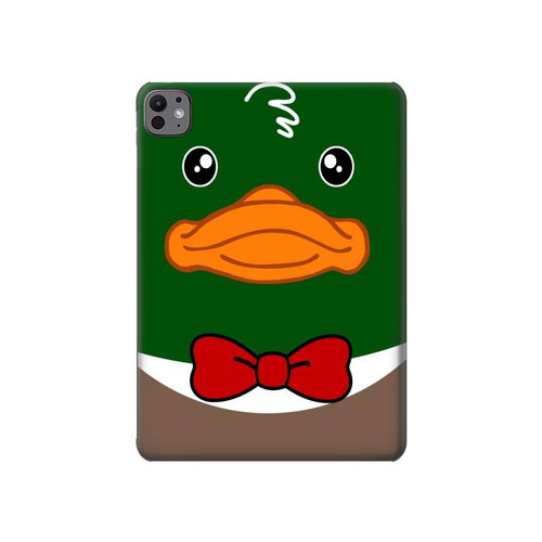 S2762 Vert Tête Canard colvert Tuxedo Dessin animé Etui Coque Housse pour iPad Pro 11 (2024,2025)