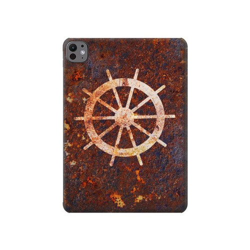 S2766 Roue de bateau Rusty Texture Etui Coque Housse pour iPad Pro 11 (2024,2025)