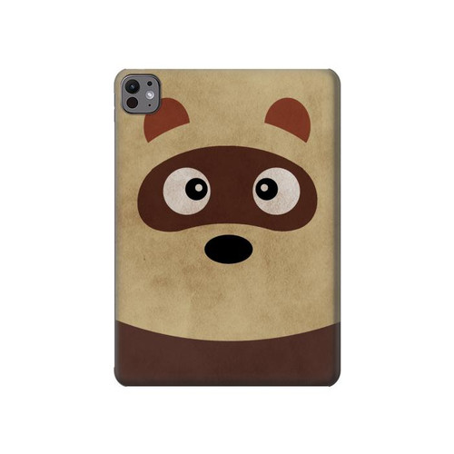 S2825 Mignon raton laveur animé Dessin Etui Coque Housse pour iPad Pro 11 (2024,2025)