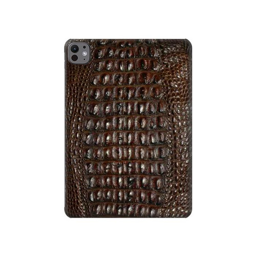 S2850 Imprimé alligator marron Peau graphique Etui Coque Housse pour iPad Pro 11 (2024,2025)