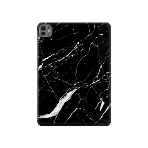 S2895 Noir Marbre imprimé graphique Etui Coque Housse pour iPad Pro 11 (2024,2025)