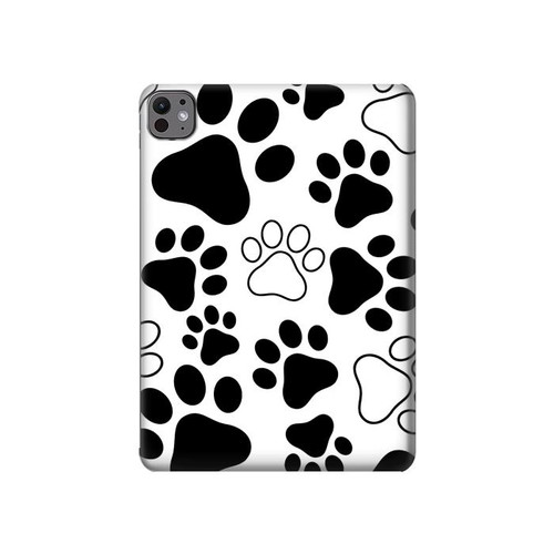 S2904 Chien d'impression de patte Etui Coque Housse pour iPad Pro 11 (2024,2025)
