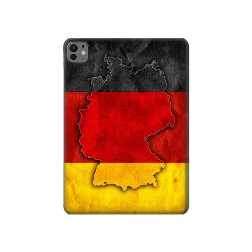 S2935 Allemagne Drapeau Carte Etui Coque Housse pour iPad Pro 11 (2024,2025)