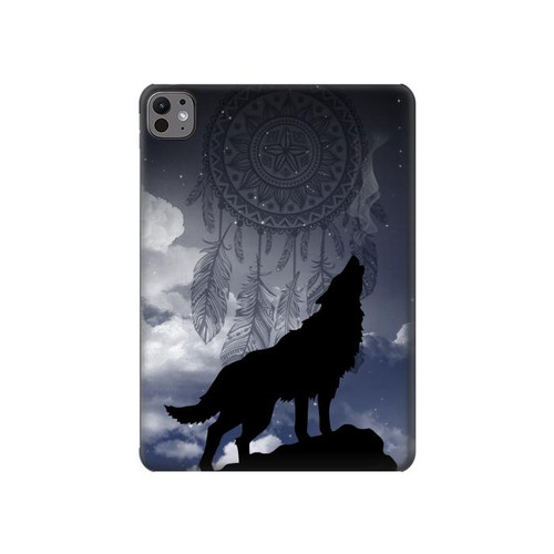 S3011 Dream Catcher Loup Hurlant Etui Coque Housse pour iPad Pro 11 (2024,2025)