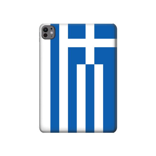 S3102 Drapeau de la Grèce Etui Coque Housse pour iPad Pro 11 (2024,2025)