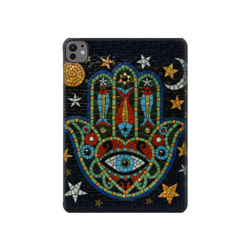 S3175 Hamsa Mosaïques main Etui Coque Housse pour iPad Pro 11 (2024,2025)