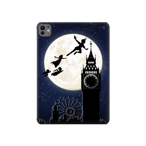 S3249 Peter Pan Pleine Lune Nuit Etui Coque Housse pour iPad Pro 11 (2024,2025)