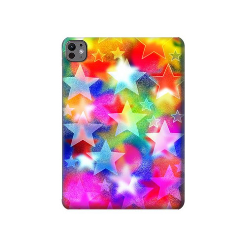S3292 Coloré Disco étoile Etui Coque Housse pour iPad Pro 11 (2024,2025)