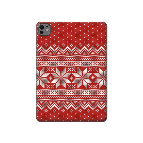 S3384 Motif d'hiver sans couture tricot Etui Coque Housse pour iPad Pro 11 (2024,2025)