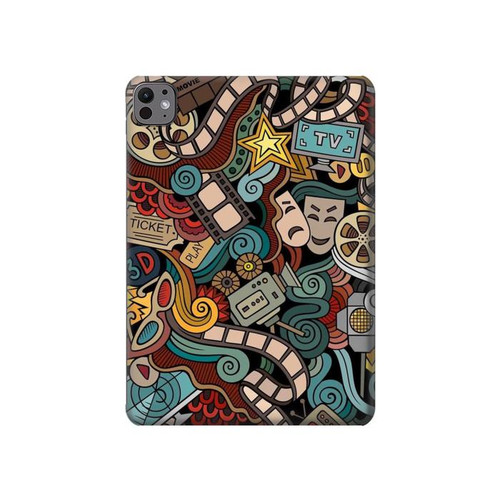 S3480 Divertissement Film par intérim Etui Coque Housse pour iPad Pro 11 (2024,2025)