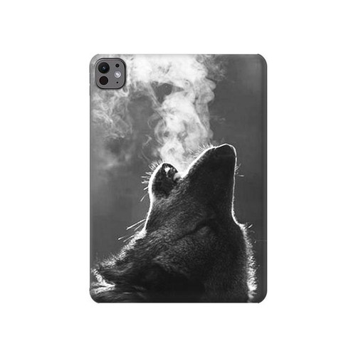 S3505 loup Hurlant Etui Coque Housse pour iPad Pro 11 (2024,2025)