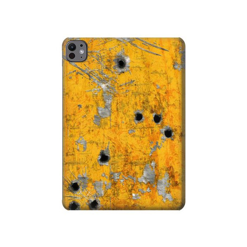 S3528 Bullet Rouille Jaune Métal Etui Coque Housse pour iPad Pro 11 (2024,2025)