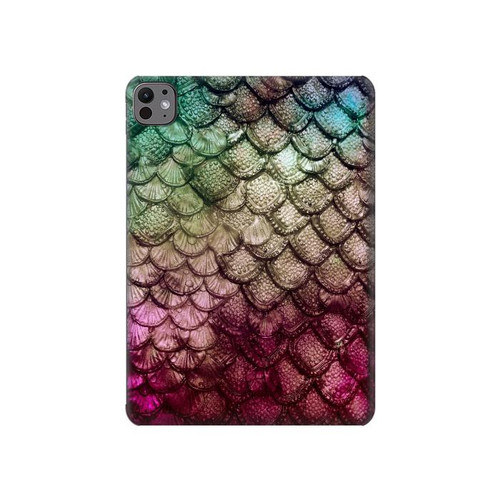 S3539 Sirène écailles de poisson Etui Coque Housse pour iPad Pro 11 (2024,2025)