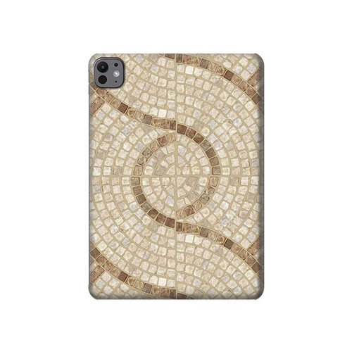 S3703 Carreaux de mosaïque Etui Coque Housse pour iPad Pro 11 (2024,2025)