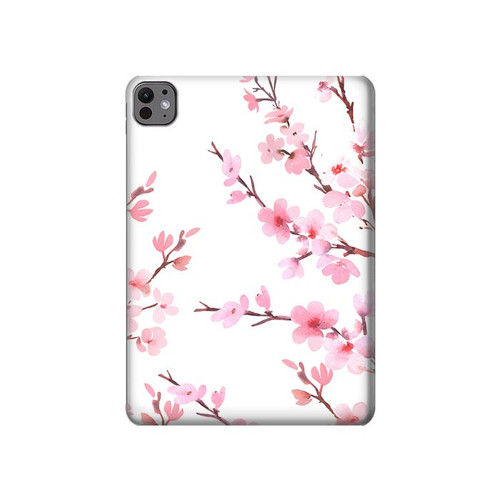 S3707 Fleur de cerisier rose fleur de printemps Etui Coque Housse pour iPad Pro 11 (2024,2025)