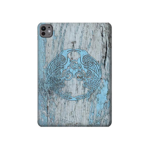S3829 Huginn et Muninn Twin Ravens Norse Etui Coque Housse pour iPad Pro 11 (2024,2025)