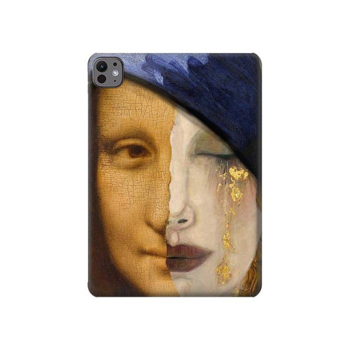 S3853 La Joconde Gustav Klimt Vermeer Etui Coque Housse pour iPad Pro 11 (2024,2025)