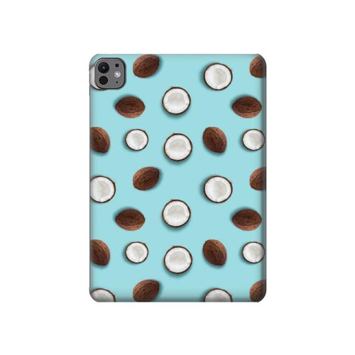 S3860 Motif à pois de noix de coco Etui Coque Housse pour iPad Pro 11 (2024,2025)