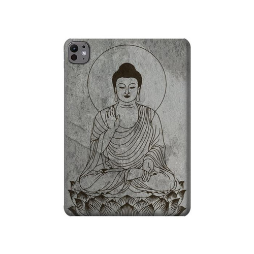 S3873 Dessin au trait Bouddha Etui Coque Housse pour iPad Pro 11 (2024,2025)