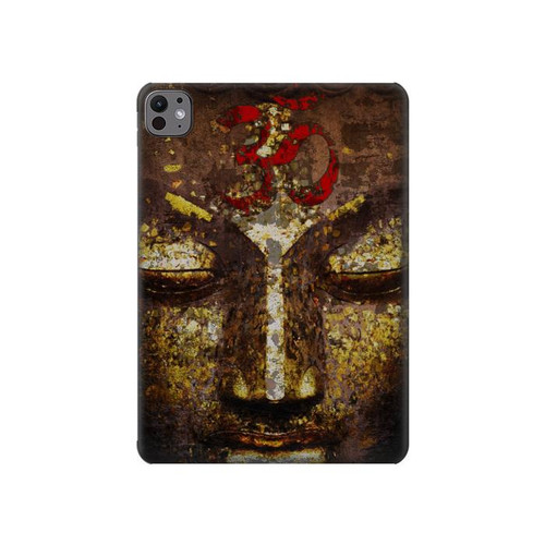 S3874 Symbole Ohm du visage de Bouddha Etui Coque Housse pour iPad Pro 11 (2024,2025)
