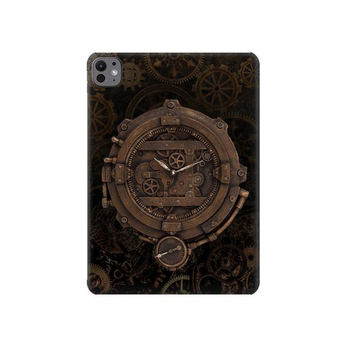 S3902 Horloge Steampunk Etui Coque Housse pour iPad Pro 11 (2024,2025)