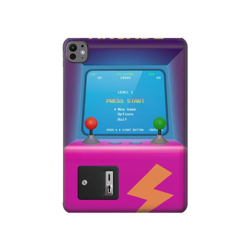 S3961 Arcade Cabinet Rétro Machine Etui Coque Housse pour iPad Pro 11 (2024,2025)