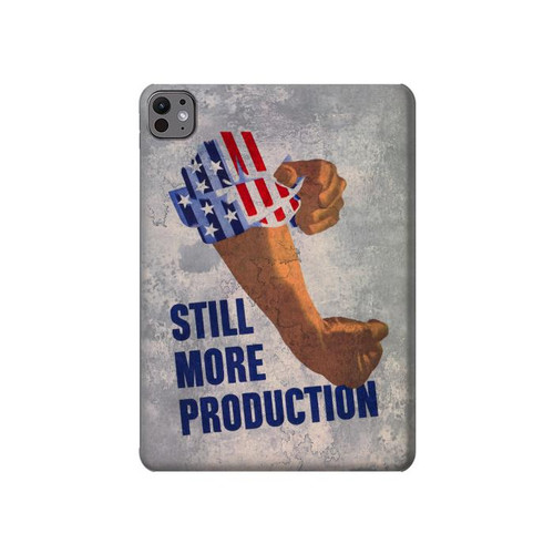 S3963 Toujours plus de production Carte postale vintage Etui Coque Housse pour iPad Pro 11 (2024,2025)