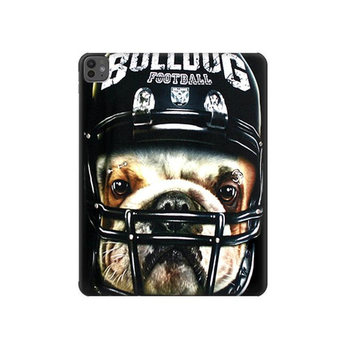 S0098 Bouledogue Football américain Etui Coque Housse pour iPad Pro 13 (2024,2025), Air 13 2026