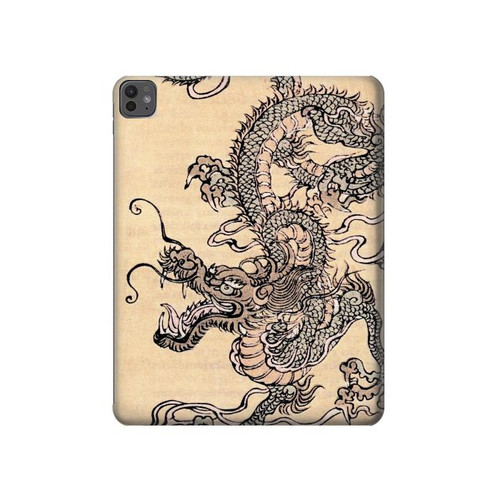 S0318 antique dragon Etui Coque Housse pour iPad Pro 13 (2024,2025), Air 13 2026