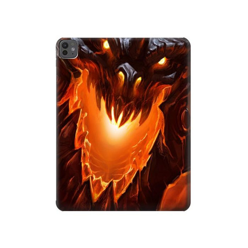 S0414 Dragon de feu Etui Coque Housse pour iPad Pro 13 (2024,2025)
