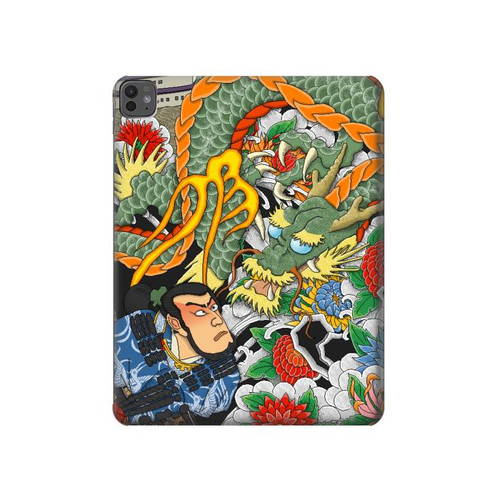 S0454 Japon Tatouage Etui Coque Housse pour iPad Pro 13 (2024)