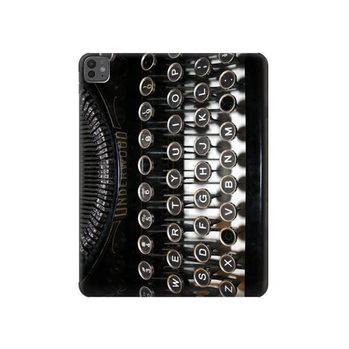 S0620 Machine à écrire Etui Coque Housse pour iPad Pro 13 (2024,2025), Air 13 2026