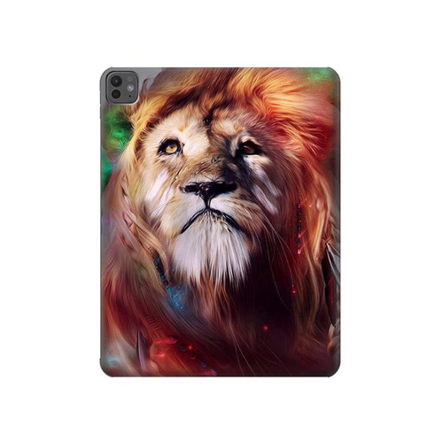 S0691 Peinture Leo Etui Coque Housse pour iPad Pro 13 (2024,2025), Air 13 2026