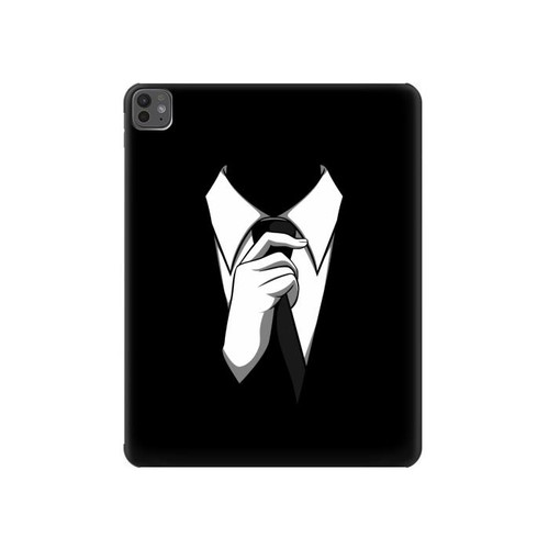 S1591 Anonymous Homme en Costume Noir Etui Coque Housse pour iPad Pro 13 (2024,2025)