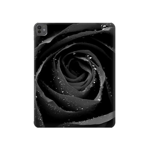 S1598 Noir Rose Etui Coque Housse pour iPad Pro 13 (2024,2025), Air 13 2026
