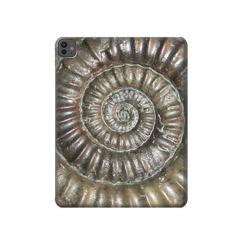S1788 ammonite Fossile Etui Coque Housse pour iPad Pro 13 (2024,2025), Air 13 2026