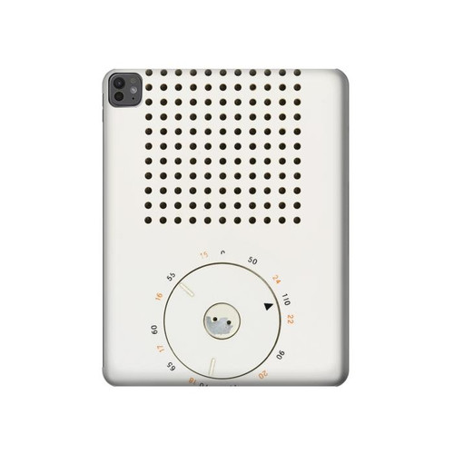 S1857 Rétro transistor radio Etui Coque Housse pour iPad Pro 13 (2024,2025), Air 13 2026