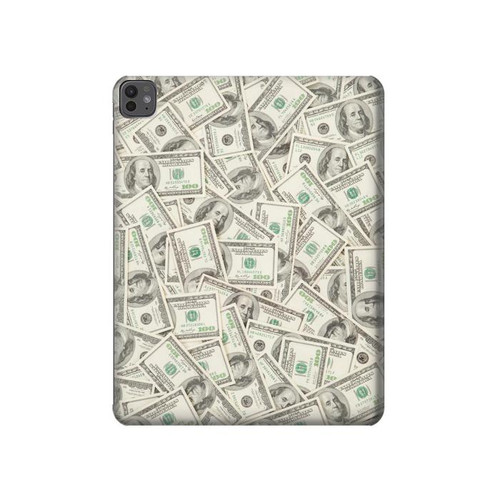 S2077 Billets Dollar argent Etui Coque Housse pour iPad Pro 13 (2024,2025), Air 13 2026