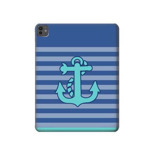 S2081 Ancre nautique Etui Coque Housse pour iPad Pro 13 (2024,2025)