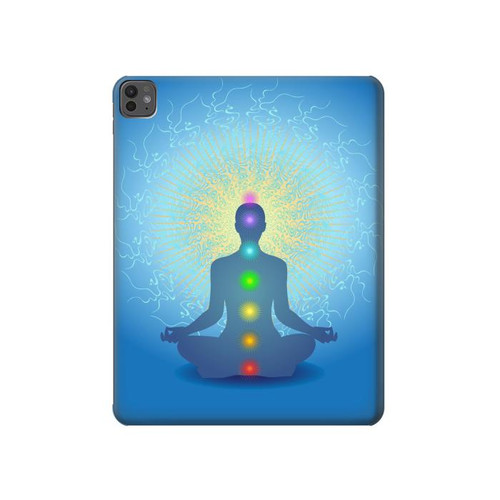 S2295 Bhuddha Aura Chakra Équilibrage guérison Etui Coque Housse pour iPad Pro 13 (2024,2025)