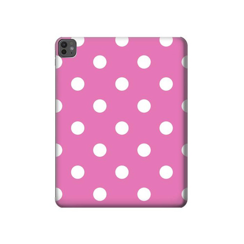 S2358 Rose à pois Etui Coque Housse pour iPad Pro 13 (2024,2025)