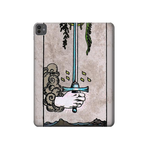 S2482 Carte de tarot As des épées Etui Coque Housse pour iPad Pro 13 (2024,2025)
