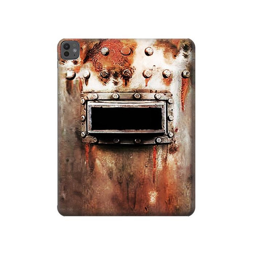 S2684 Casque de soudage millésimé Etui Coque Housse pour iPad Pro 13 (2024,2025)