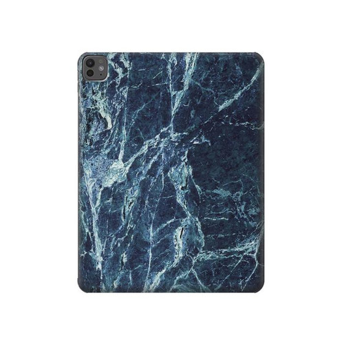 S2799 Lumière Bleu Marbre Pierre Imprimé Graphique Etui Coque Housse pour iPad Pro 13 (2024,2025), Air 13 2026