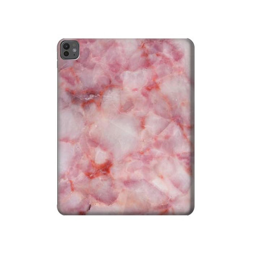S2843 Texture en marbre rose Etui Coque Housse pour iPad Pro 13 (2024,2025), Air 13 2026